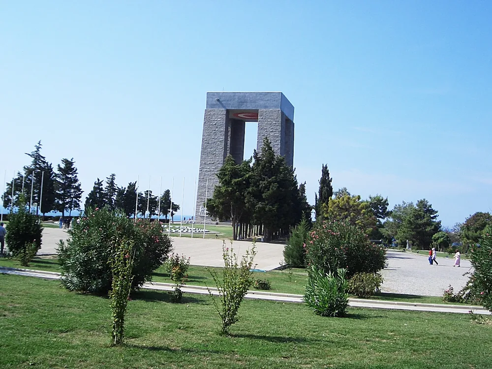 Das Denkmal für die Gefallenen von Çanakkale an den Dardanellen