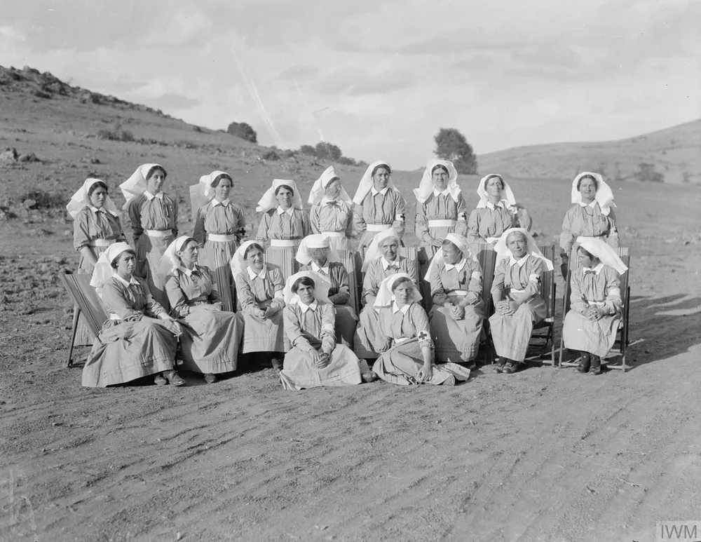 Das Lazarett der Scottish Women's Hospitals in Ostrovo