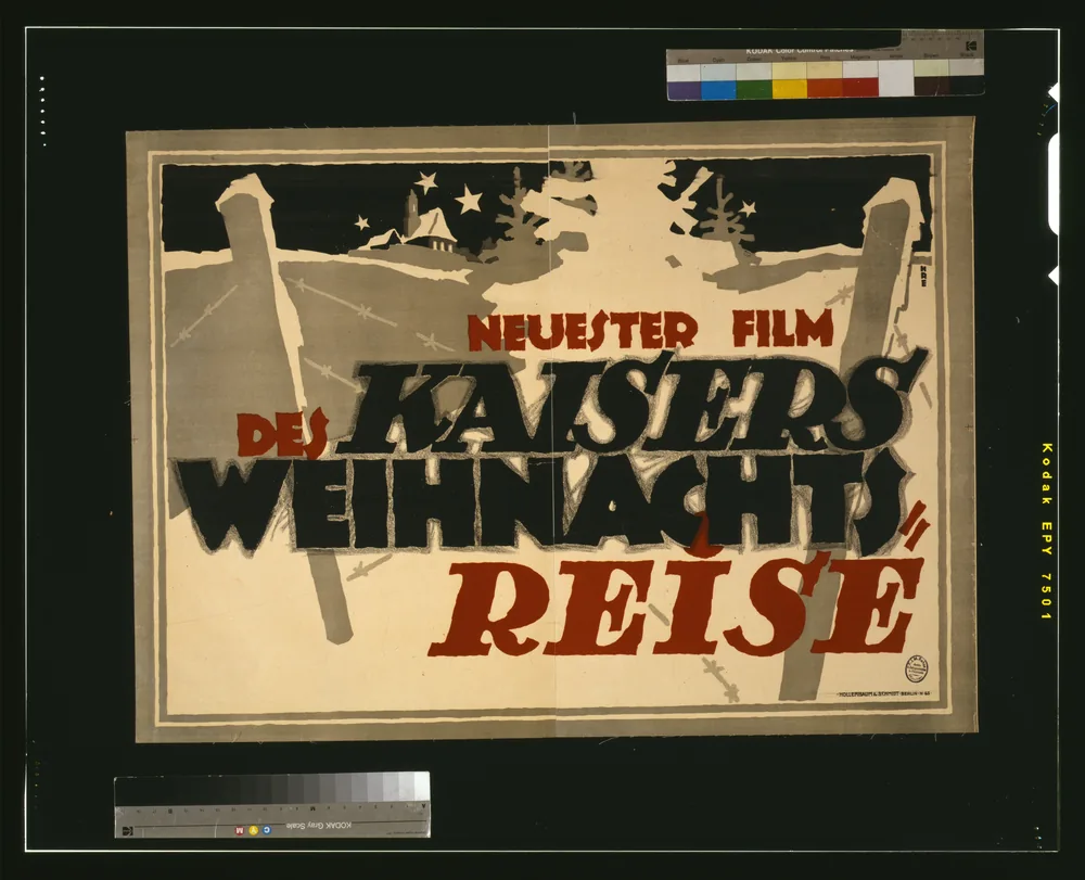 Ein deutsches Plakat aus der Zeit des Ersten Weltkriegs